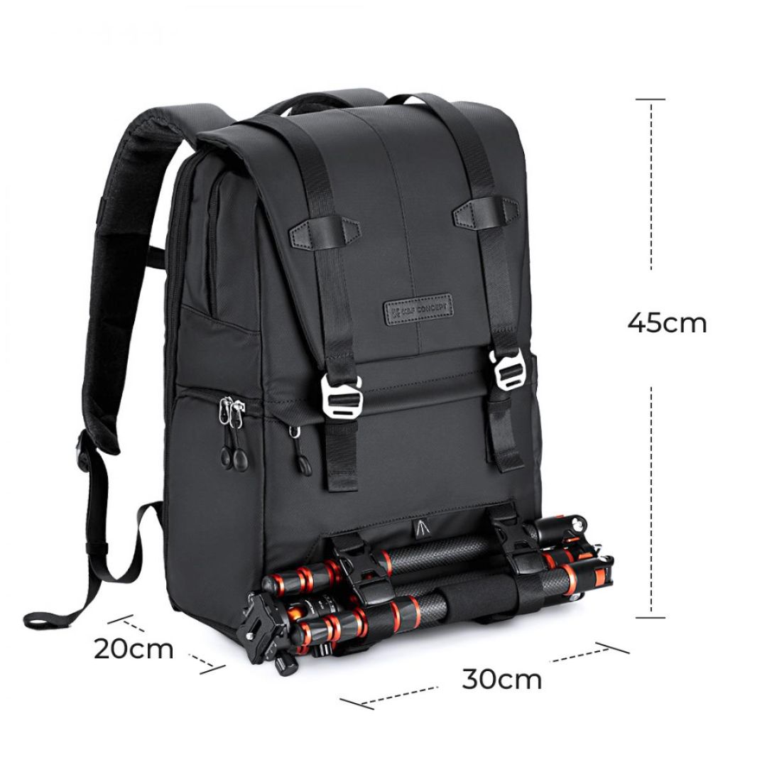 K&F Concept Camera Backpack 20L Waterproof Urban Wander 01 (Crni) KF13.087AV6 - 7